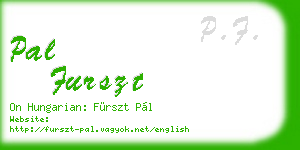 pal furszt business card